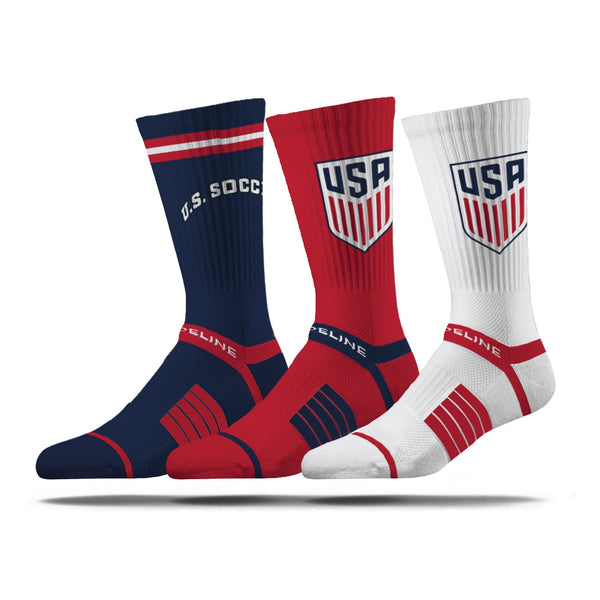 strideline US Soccer | Premium Knit Crew | US Soccer 3 Pack | N02723027ML