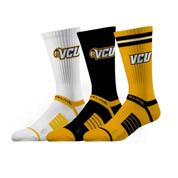 strideline Virginia Commonwealth University | Premium Knit Crew 3 Pack | NCAA 3 Pack G2 | N02506776ML