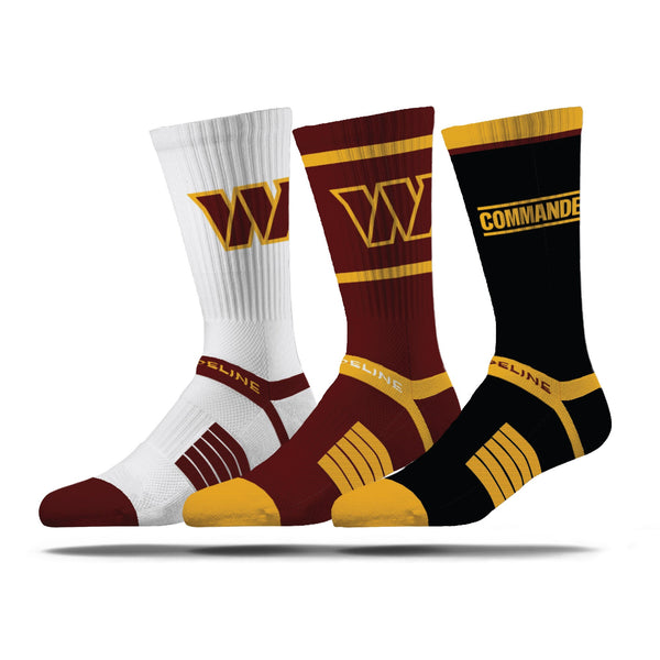 strideline Washington Commanders | Premium Knit Crew | NFL 3 Pack Box | N02414899ML