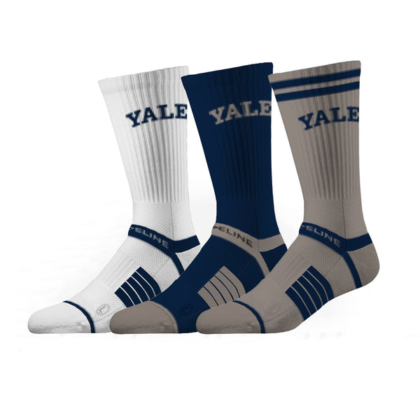 strideline Yale University | Premium Knit Crew 3 Pack | NCAA 3 Pack G2 | N02506984ML