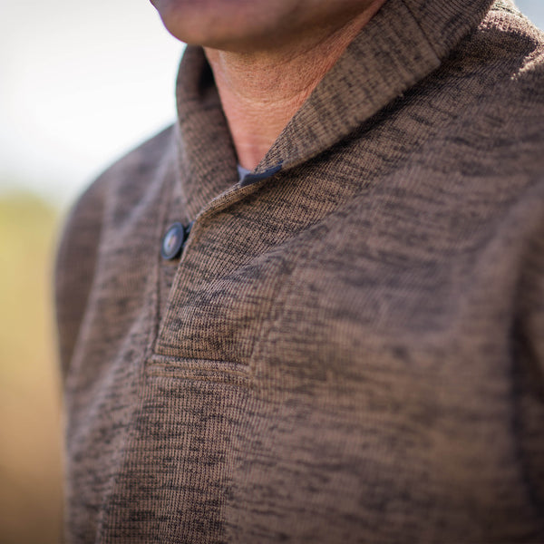 Sts Ranchwear Men's Olathe Pullover - Heather Chocolate