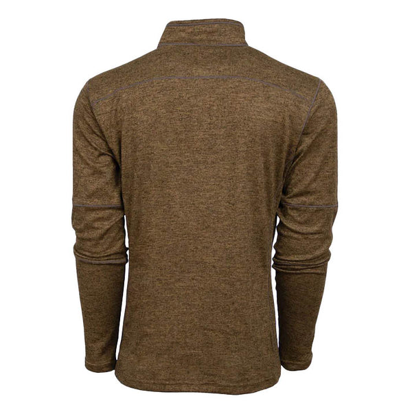 Sts Ranchwear Men's Quarter Zip Pullover - Heather Chocolate