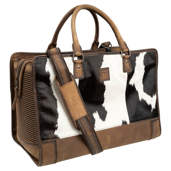 Sts Ranchwear Cowhide Pet Carrier