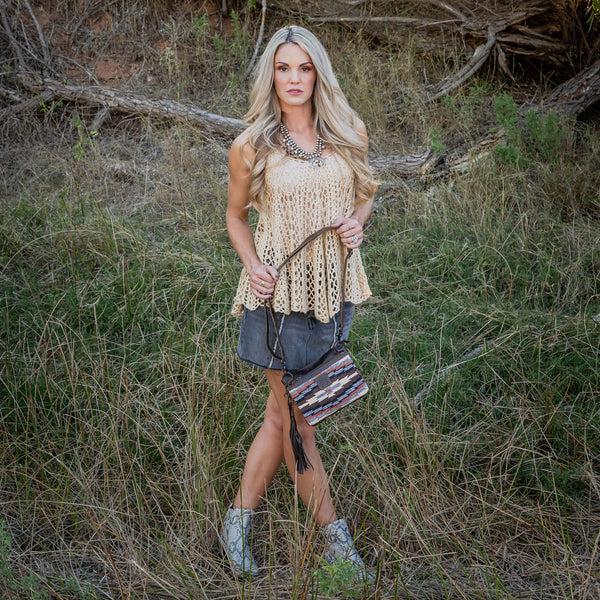 Sts Ranchwear Guadalupe Serape Lily Crossbody