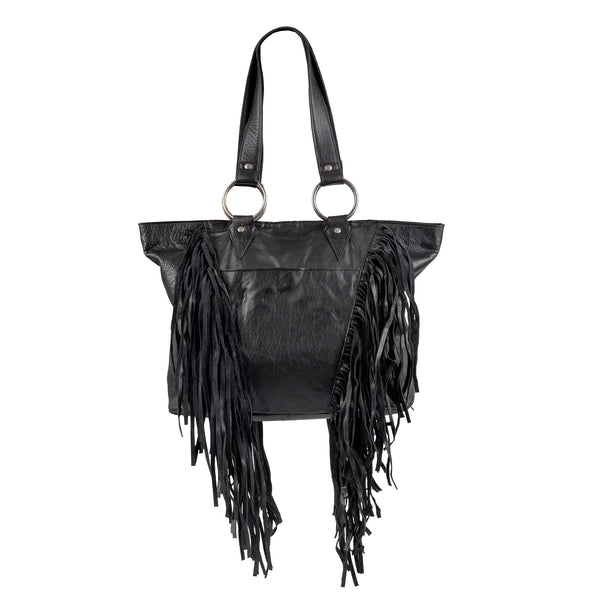 Sts Ranchwear Indie Cowhide Tote - Black