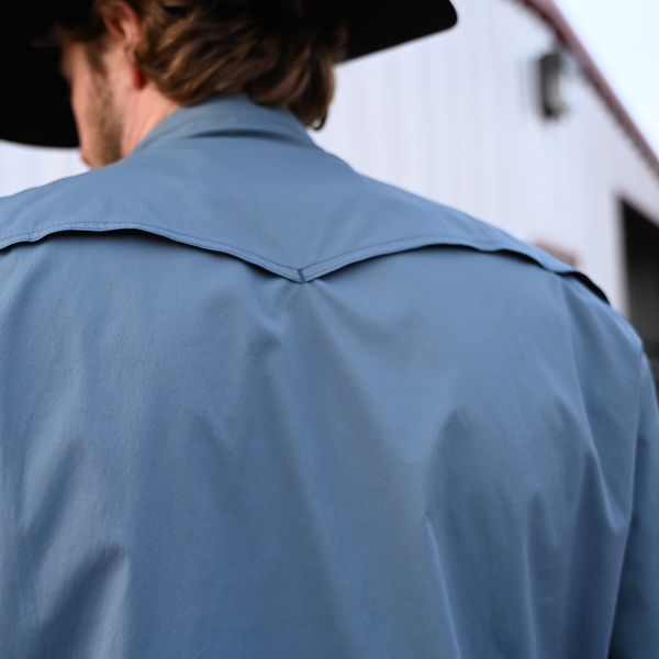 Sts Ranchwear Men's Fischer - Long Sleeve - Slate Blue