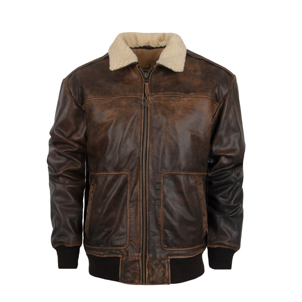 sts ranchwear Men's Vintage Bomber - Brown