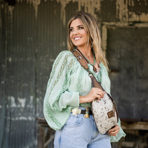 Sts Ranchwear Roswell Cowhide Hildy Belt Bag