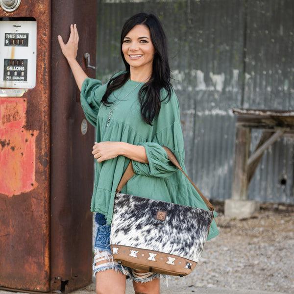 Sts Ranchwear Roswell Cowhide Tully Purse