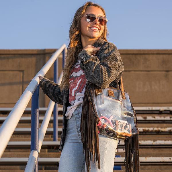 Sts Ranchwear Stadium Rules Fringe Tote