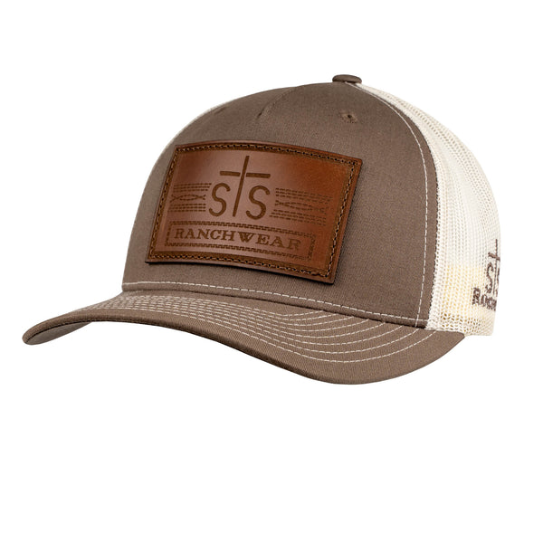 sts ranchwear STS Patch Hat - Chocolate