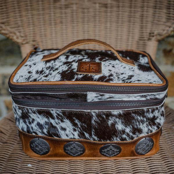 Sts Ranchwear Vaquero Cowhide Glamour Makeup Organizer