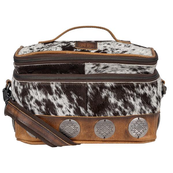 sts ranchwear Vaquero Cowhide Glamour Makeup Organizer