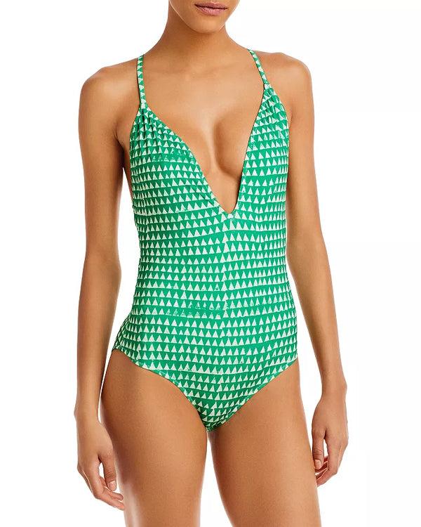 studio 189 Aqua x Studio 189: Green Mini Jazzy Jeff One Piece Swimsuit