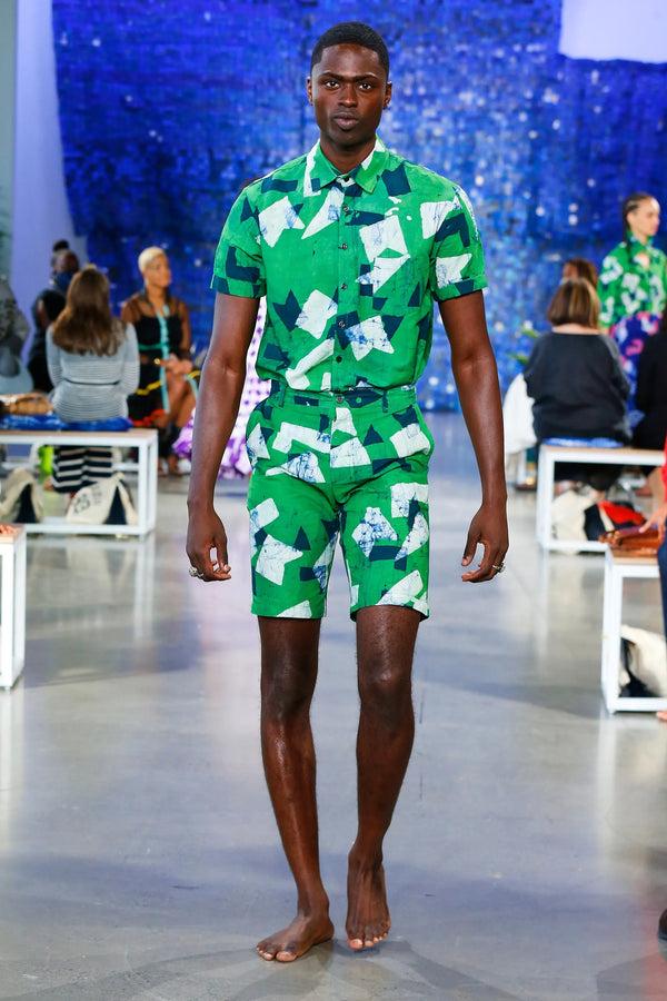 Studio 189 Cotton Andy Button Down Short Sleeve Shirt