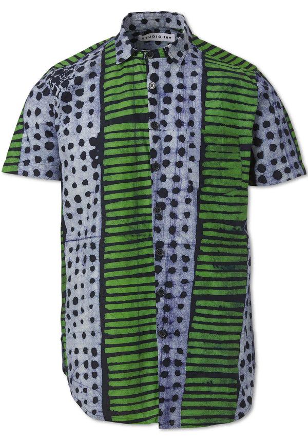 studio 189 Cotton Andy Button Down Short Sleeve Shirt