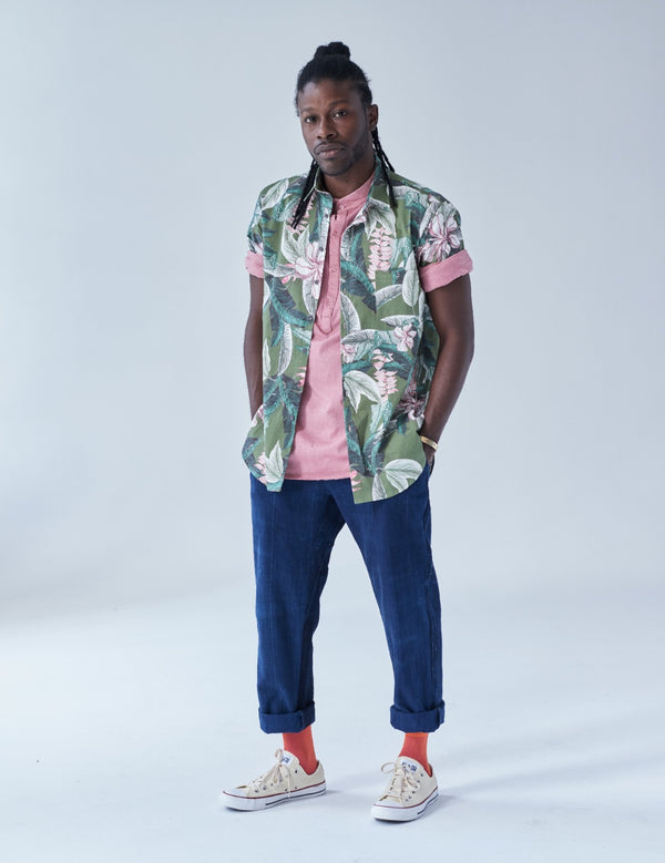 studio 189 Cotton Andy Button Down Short Sleeve Shirt