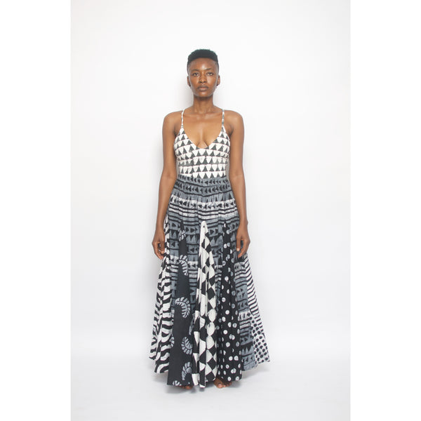 Studio 189 Hand-Batik Cotton Mixed Print Alicia Skirt