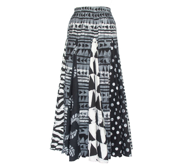 studio 189 Hand-Batik Cotton Mixed Print Alicia Skirt