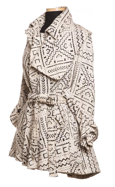 Studio 189 Bogolan Deconstructed Short Trench Coat