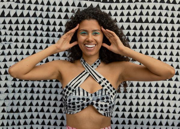 Studio 189 Cotton Convertible Bandeau Bikini Top