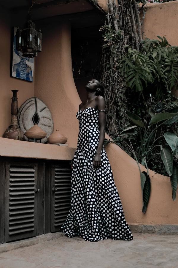 Studio 189 Cotton Evening Gown Sleeve Shirt Dress