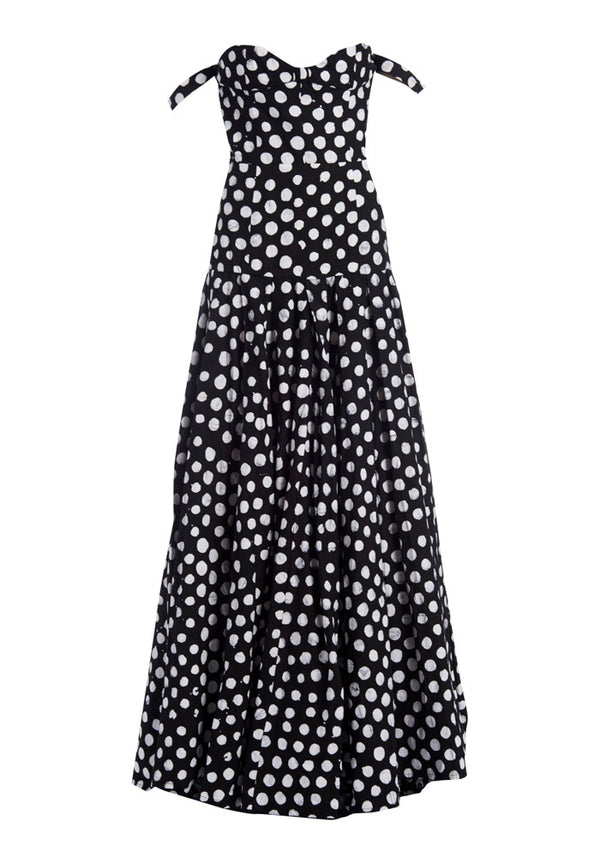 studio 189 Cotton Evening Gown Sleeve Shirt Dress