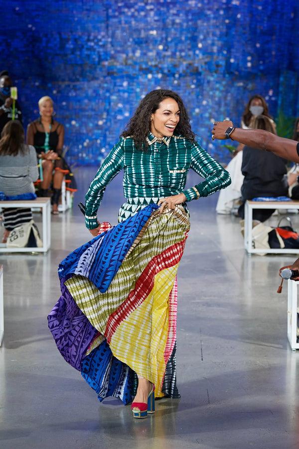 Studio 189 Cotton Mixed Print Alicia Skirt