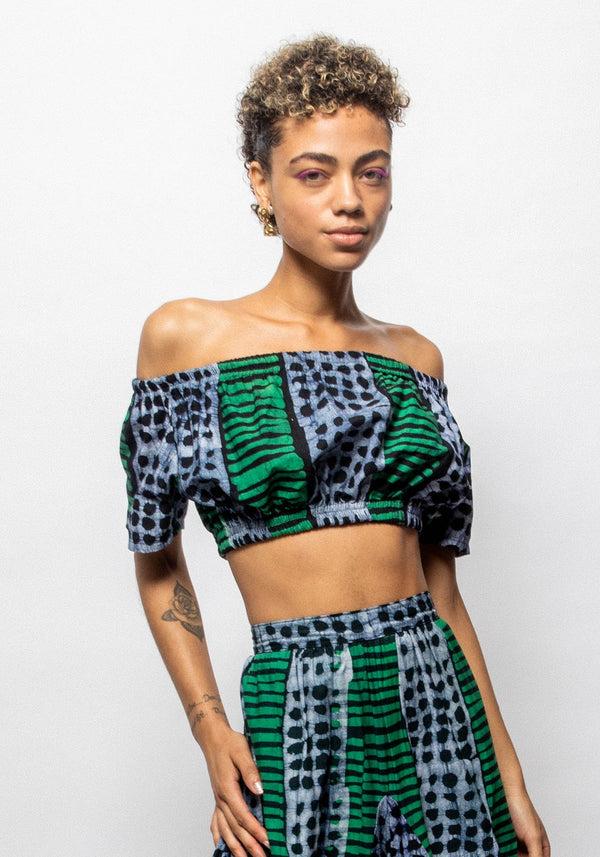 Studio 189 Cotton Off The Shoulder Crop Top