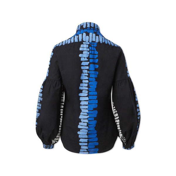 Studio 189 Hand-Batik Cotton Blouson Sleeve Shirt