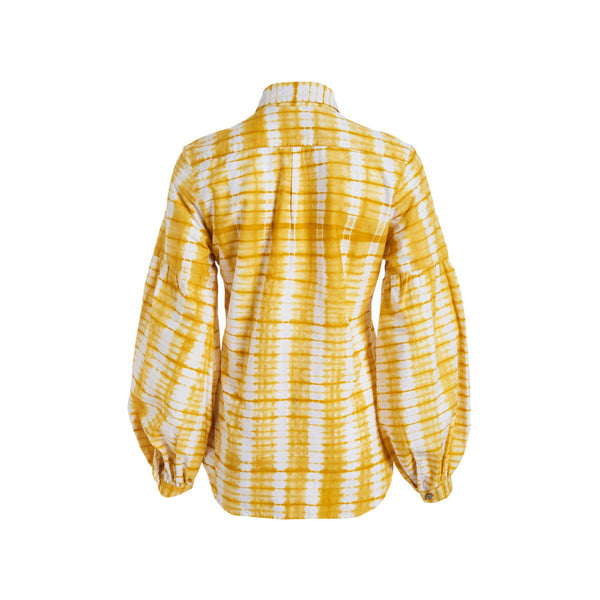 Studio 189 Hand-Batik Cotton Blouson Sleeve Shirt