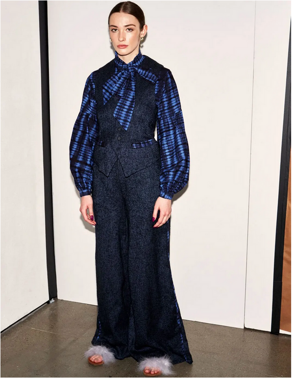 Studio 189 Hand-Batik Cotton Blouson Sleeve Shirt