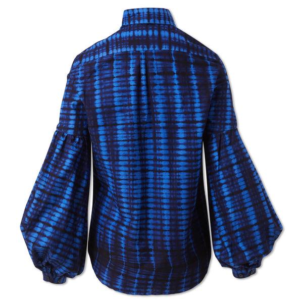 Studio 189 Hand-Batik Cotton Blouson Sleeve Shirt