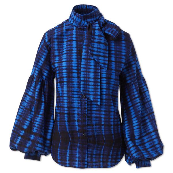 studio 189 Hand-Batik Cotton Blouson Sleeve Shirt