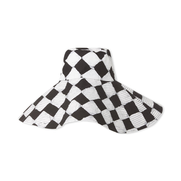 studio 189 Hand-Batik Cotton Floppy Hat