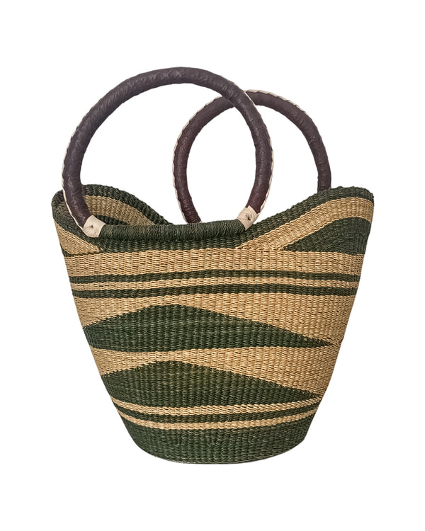studio 189 Hand-Woven Market Shopping Basket
