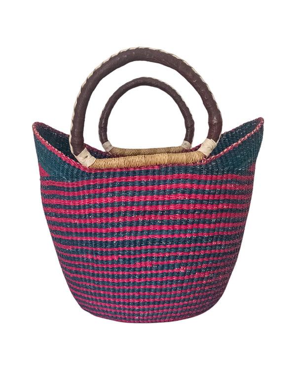 studio 189 Hand-Woven Market Shopping Basket