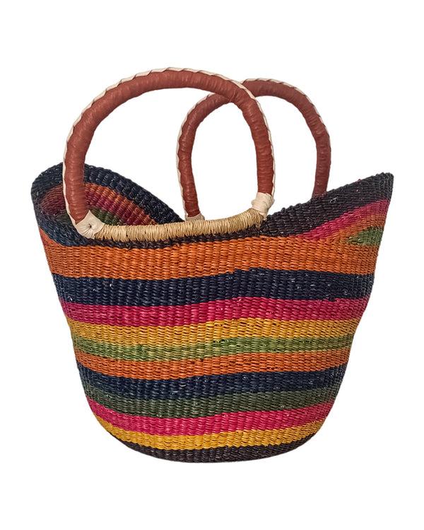 studio 189 Hand-Woven Market Shopping Basket