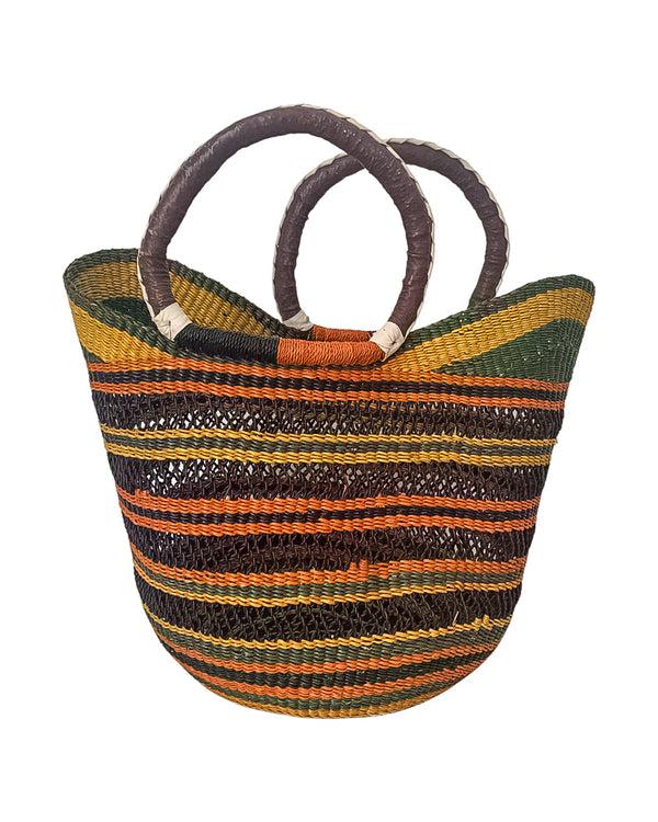 studio 189 Hand-Woven Market Shopping Basket