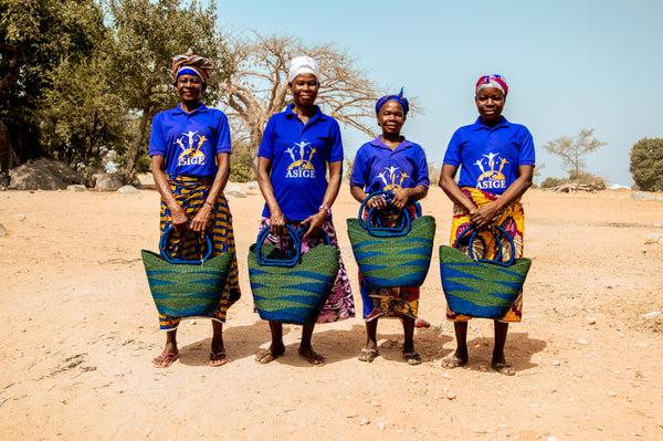 Studio 189 Hand-Woven Market Shopping Basket