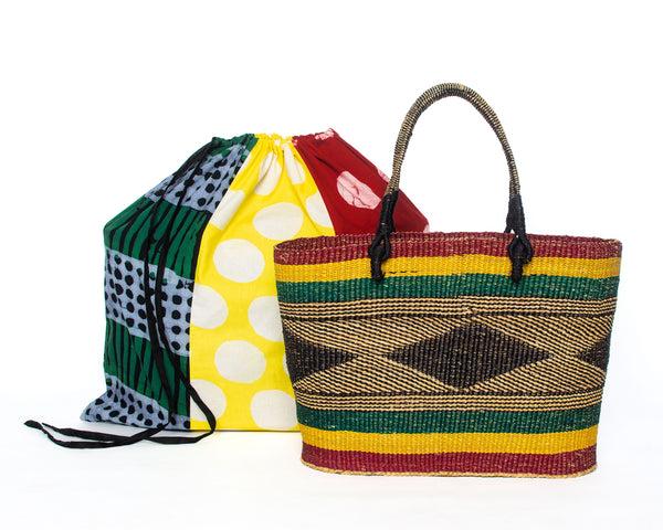 Studio 189 Hand-Woven Raffia Simona Bag