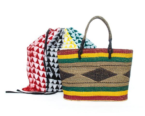 Studio 189 Hand-Woven Raffia Simona Bag
