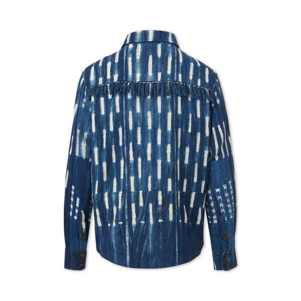 Studio 189 Indigo Fringed Mechanic Jacket