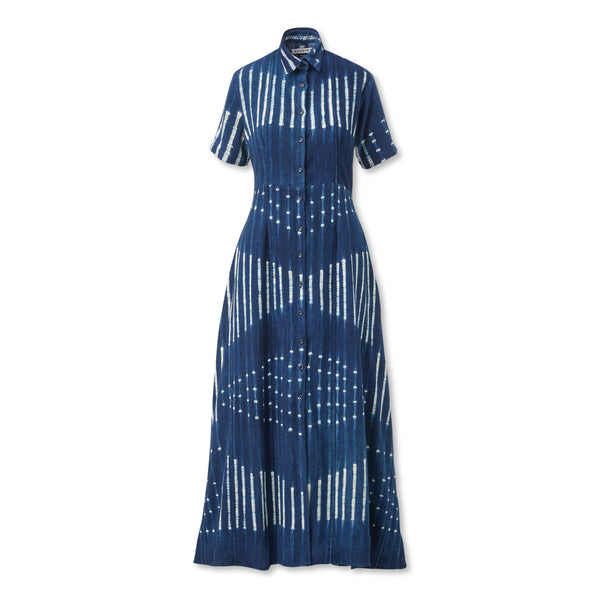 studio 189 Indigo Long Shirt Dress