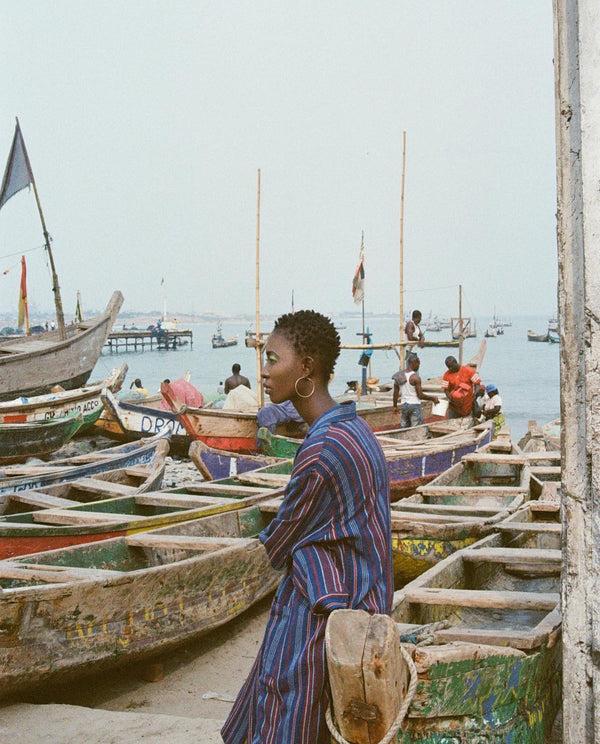 Studio 189 Kente Single Breasted Coat