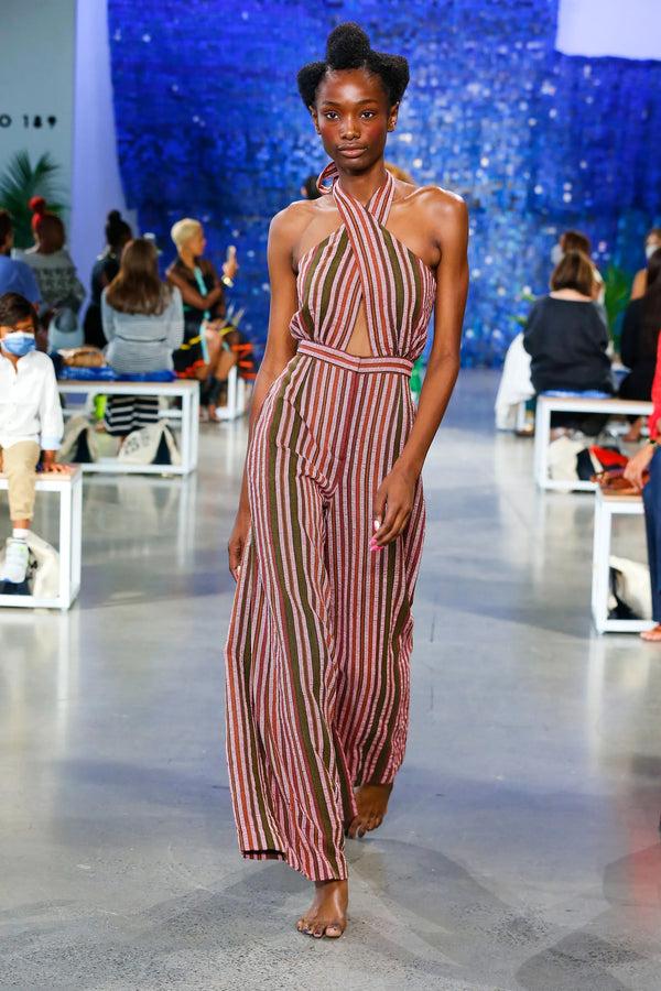 Studio 189 Woven Halter Wide-Leg Jumpsuit