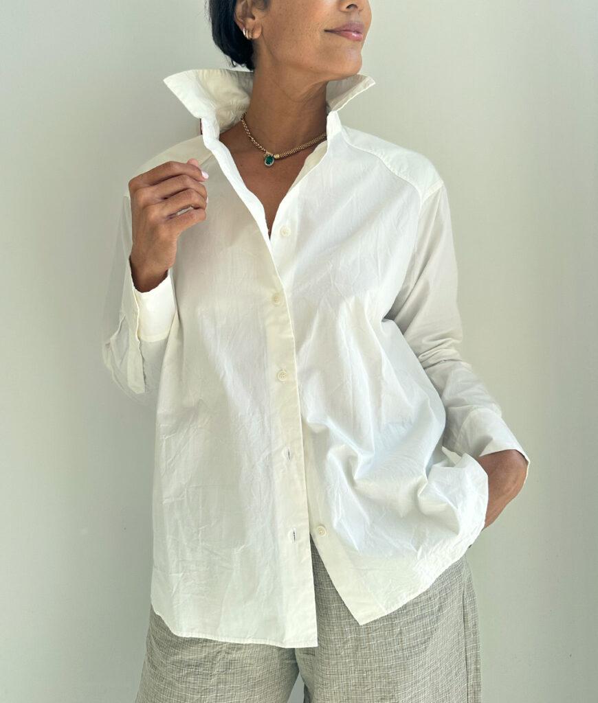 Studio 8 Casey Casey Drays Travail Shirt Almond Off White