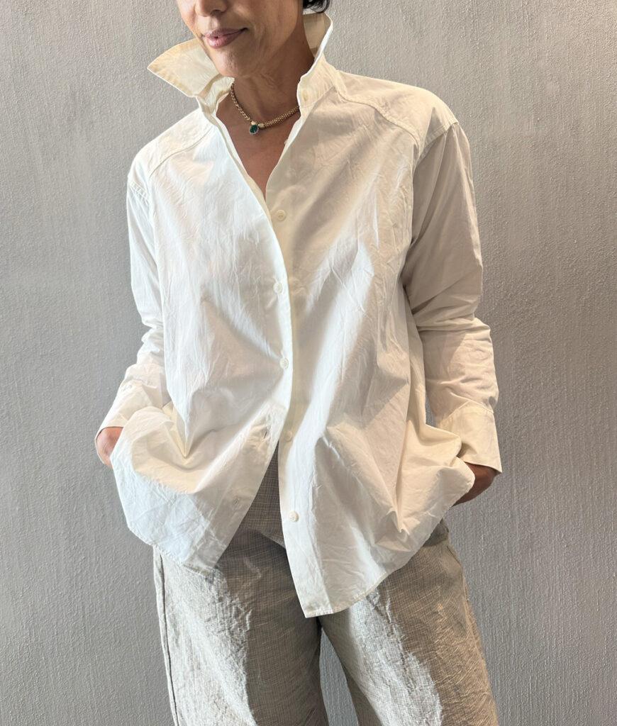 Studio 8 Casey Casey Drays Travail Shirt Almond Off White