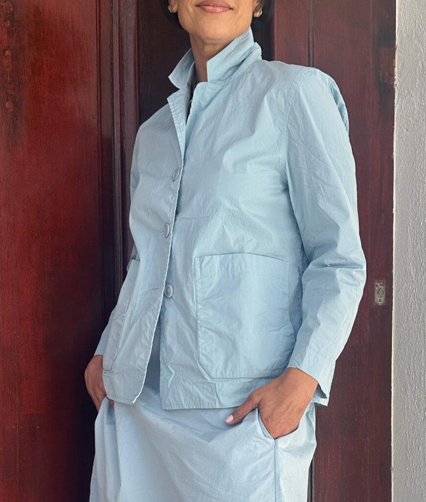 Studio 8 Casey Casey Workwear Puddy Jacket Sky Blue