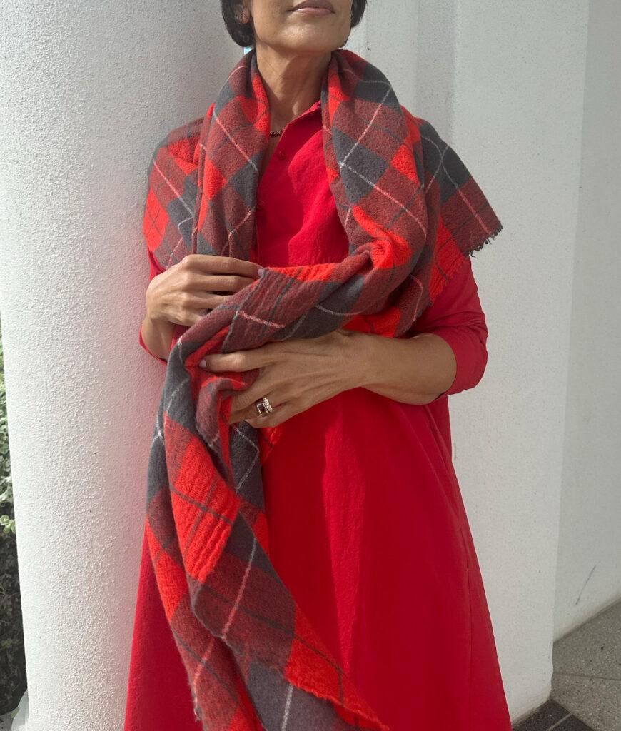 Studio 8 Apuntob Scarf Red